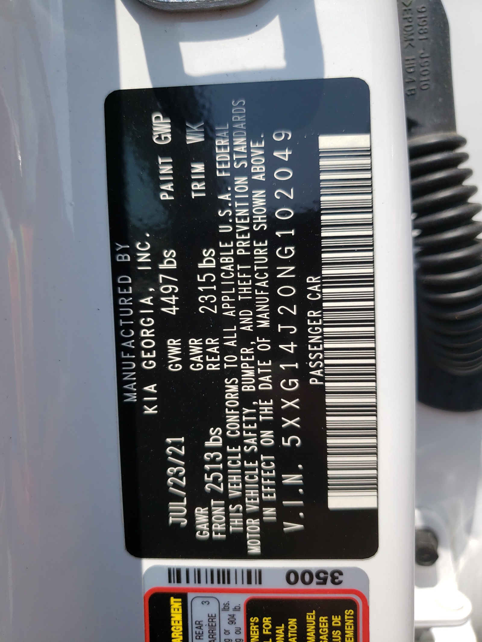 5XXG14J20NG102049 2022 Kia K5 Lxs