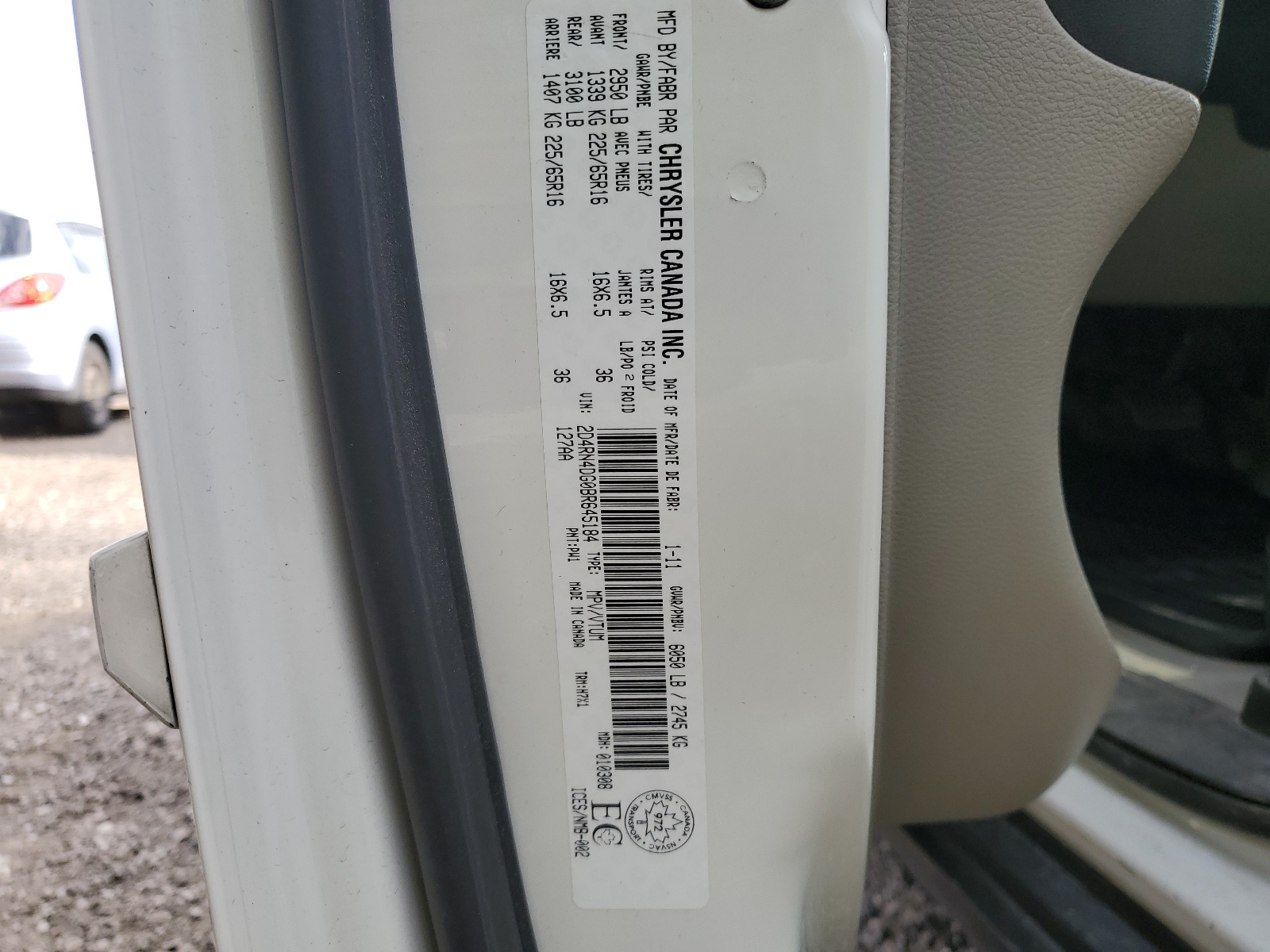 2D4RN4DG0BR645184 2011 Dodge Grand Caravan Express