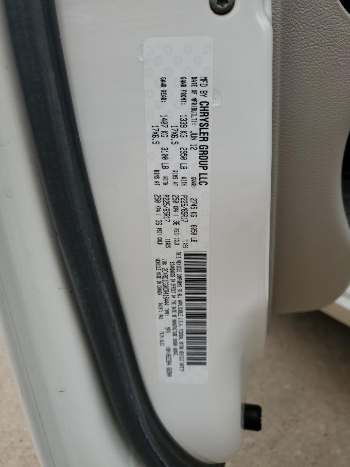 2012 Chrysler Town & Country Touring L VIN: 2C4RC1CG0CR416444 Lot: 61511014