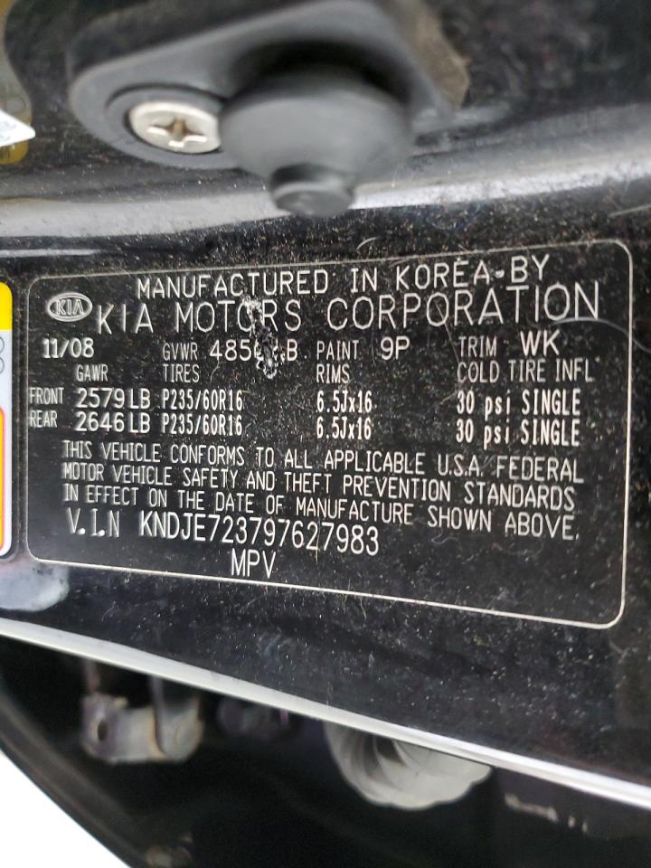 2009 Kia Sportage Lx VIN: KNDJE723797627983 Lot: 63053234