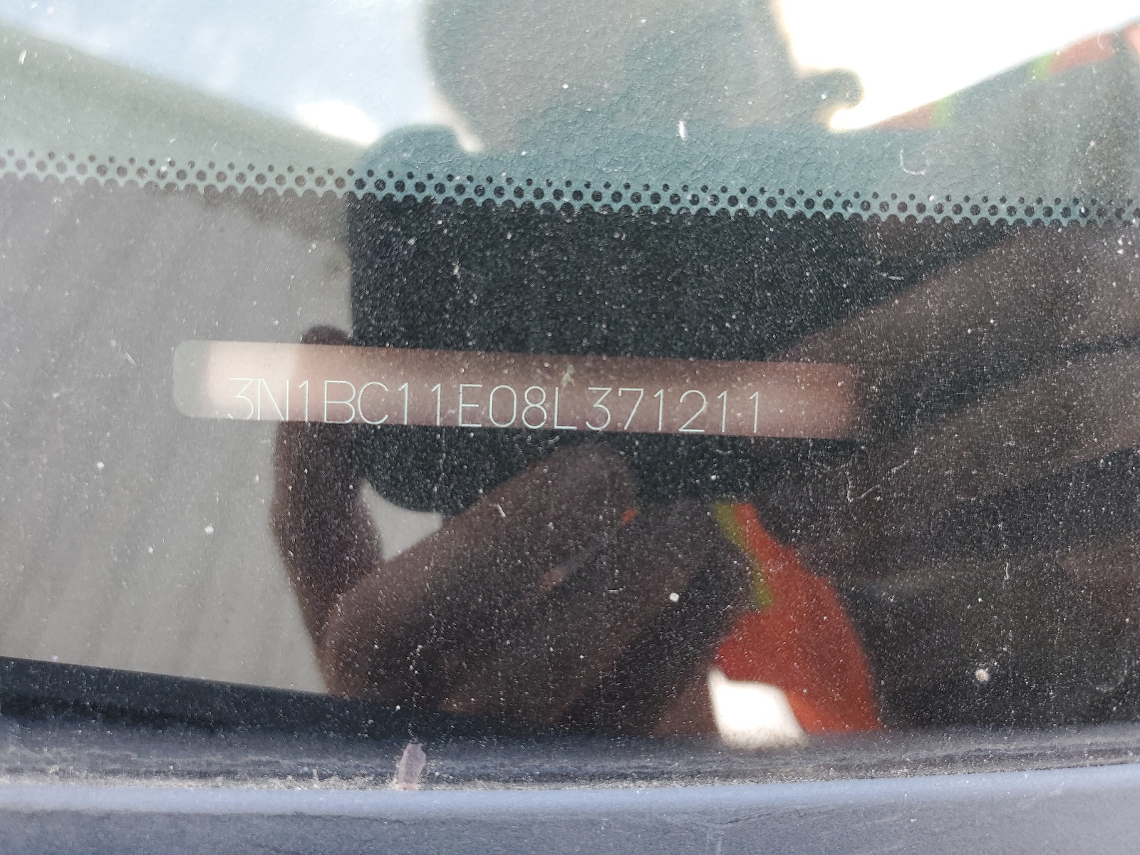 3N1BC11E08L371211 2008 Nissan Versa S