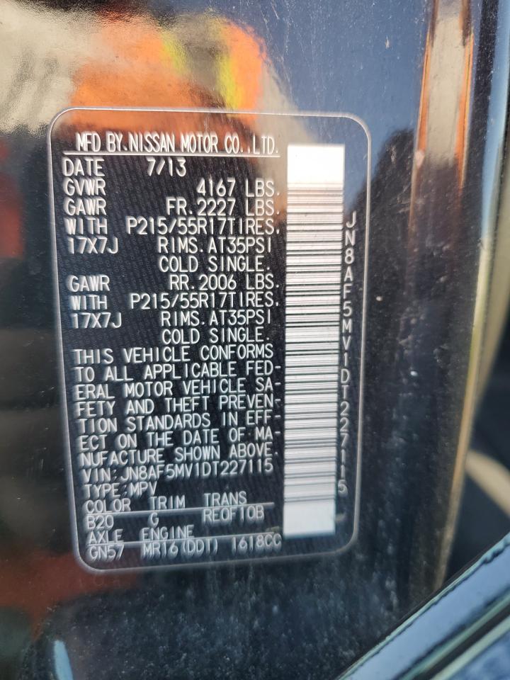 2013 Nissan Juke S VIN: JN8AF5MV1DT227115 Lot: 63387014