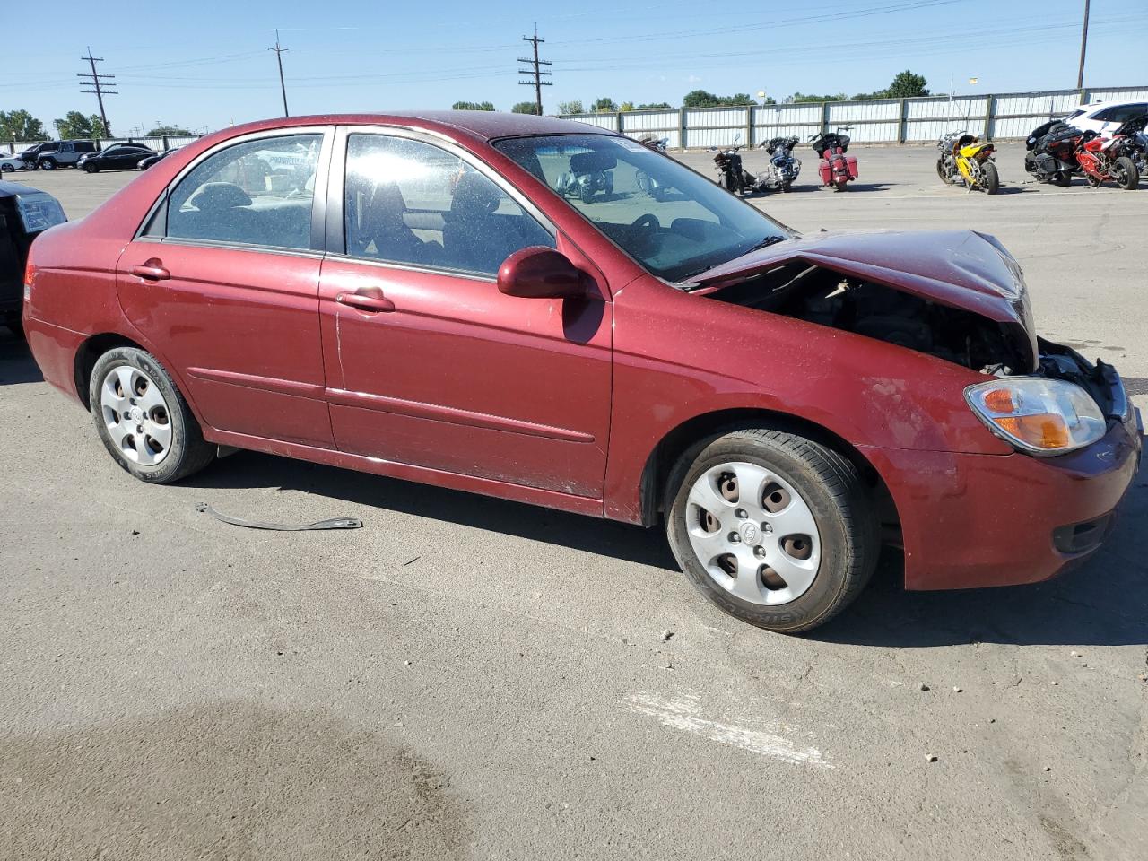 2007 Kia Spectra Ex VIN: KNAFE121575449935 Lot: 61509034