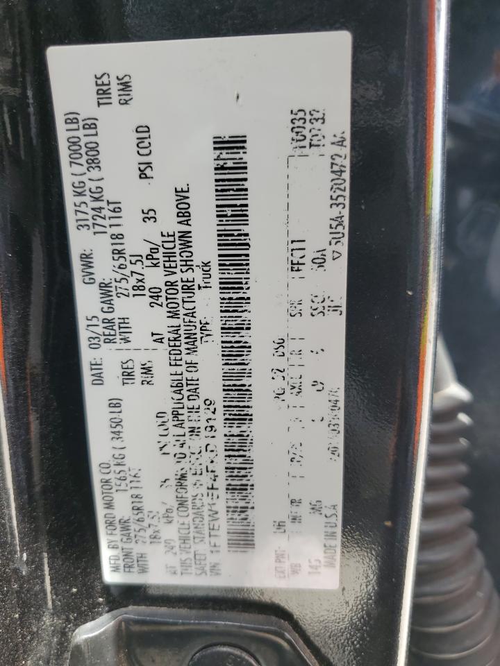1FTEW1EF4FKD19129 2015 Ford F150 Supercrew