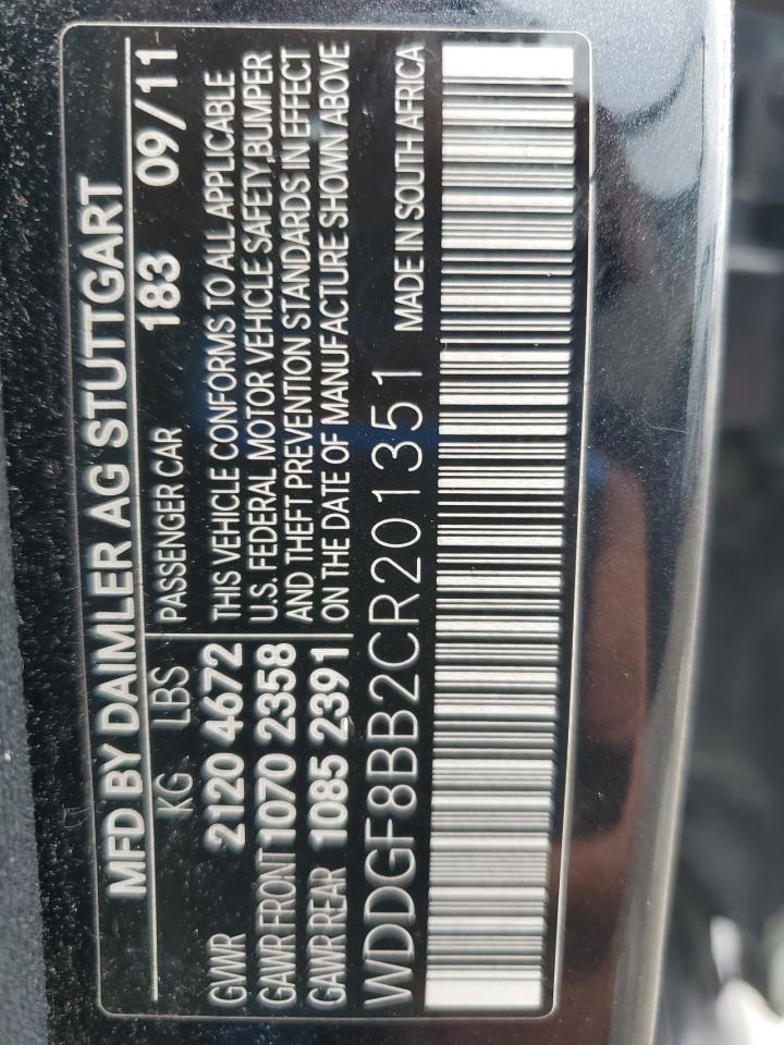 2012 Mercedes-Benz C 300 4Matic VIN: WDDGF8BB2CR201351 Lot: 62679674
