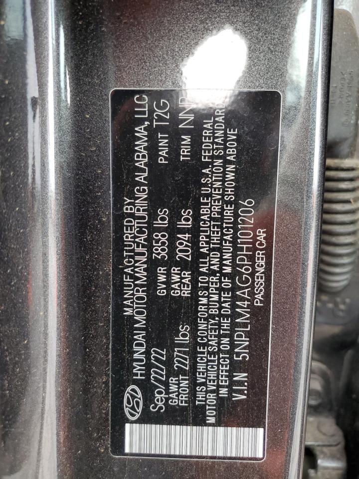 2023 Hyundai Elantra Sel VIN: 5NPLM4AG6PH101206 Lot: 65219084