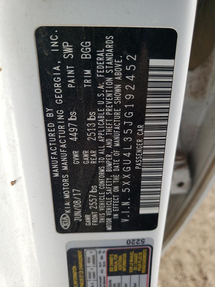 2018 Kia Optima Ex VIN: 5XXGU4L35JG192452 Lot: 63028304