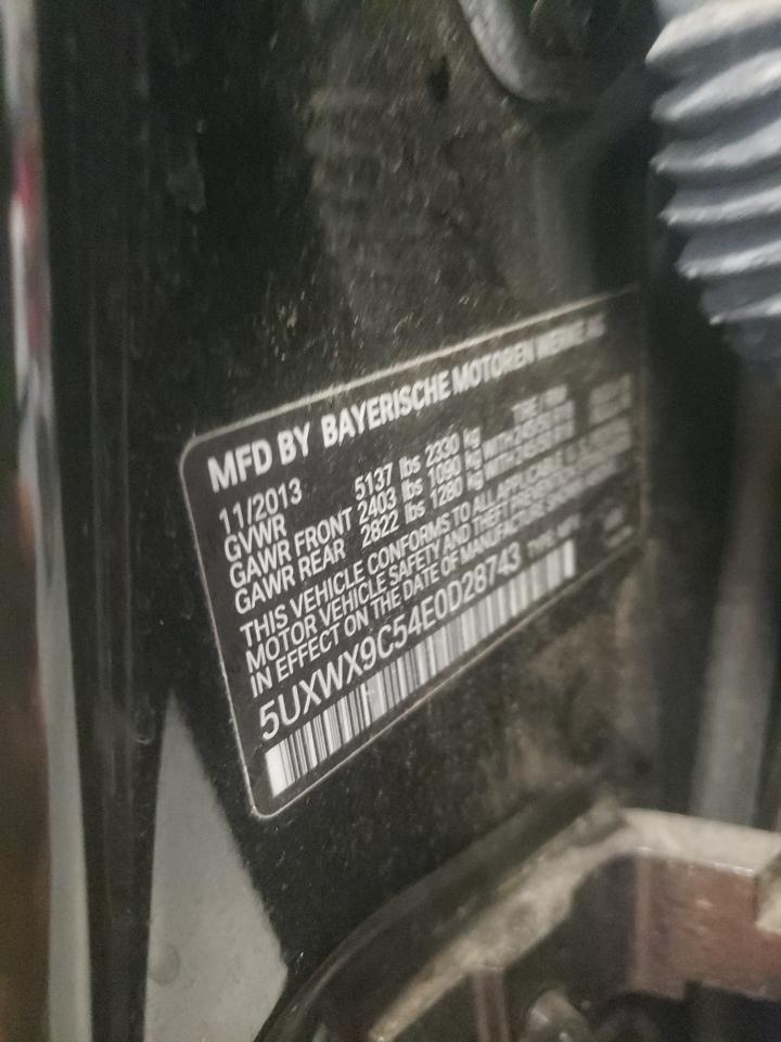 2014 BMW X3 xDrive28I VIN: 5UXWX9C54E0D28743 Lot: 63966094