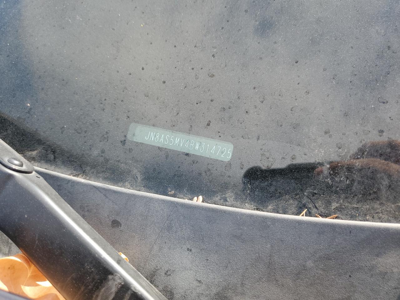 2011 Nissan Rogue S VIN: JN8AS5MV4BW314725 Lot: 59986804