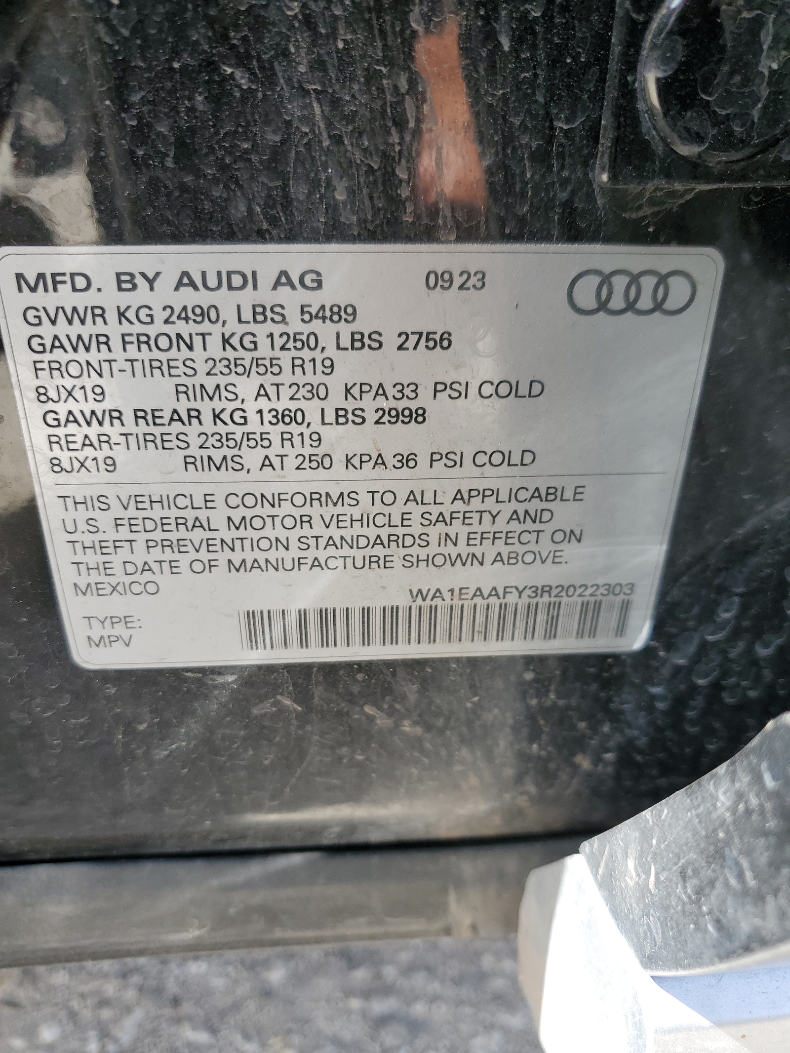 2024 Audi Q5 Premium Plus 45 vin: WA1EAAFY3R2022303