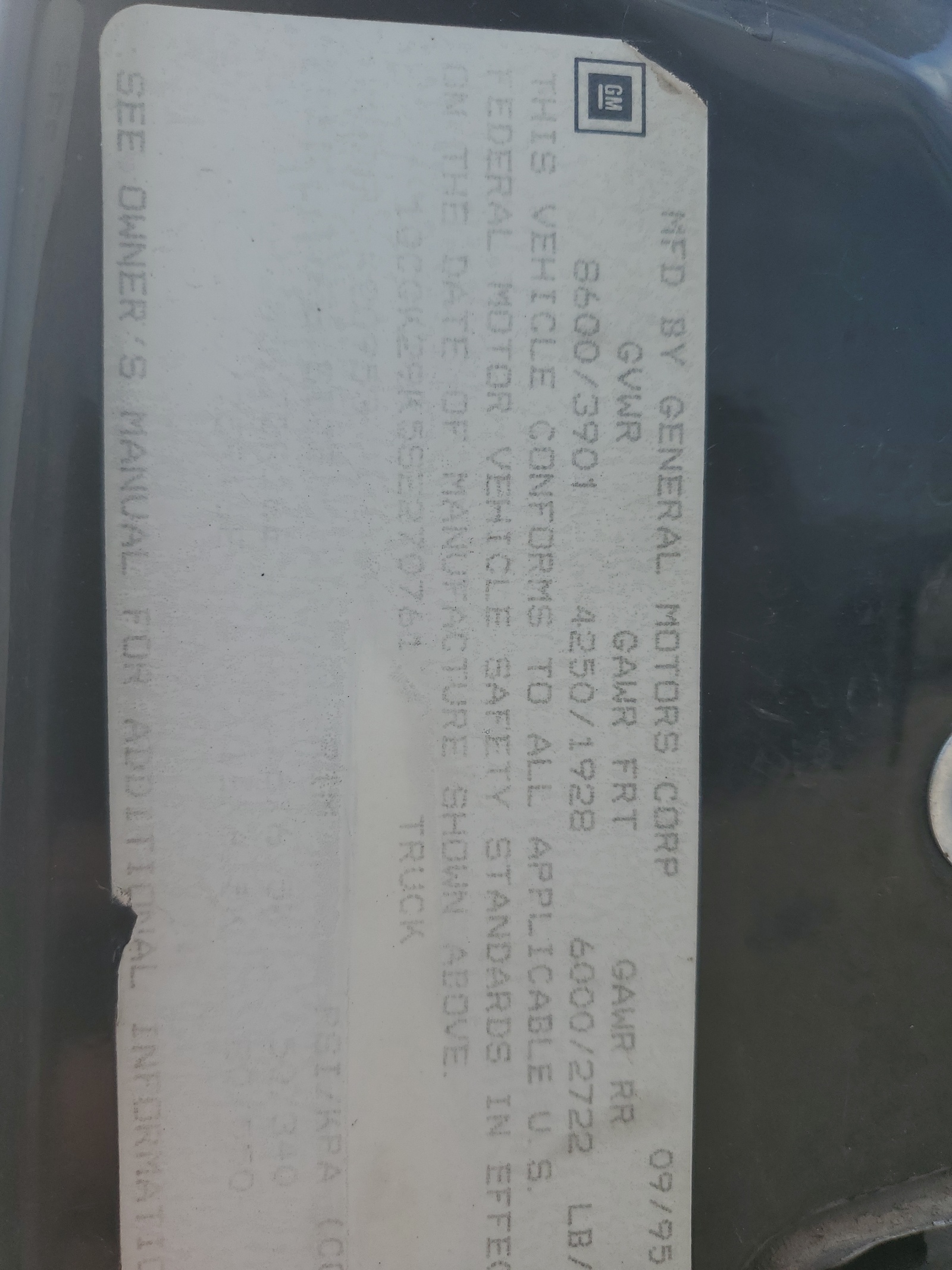 1GCGK29K5SE270761 1995 Chevrolet Gmt-400 K2500