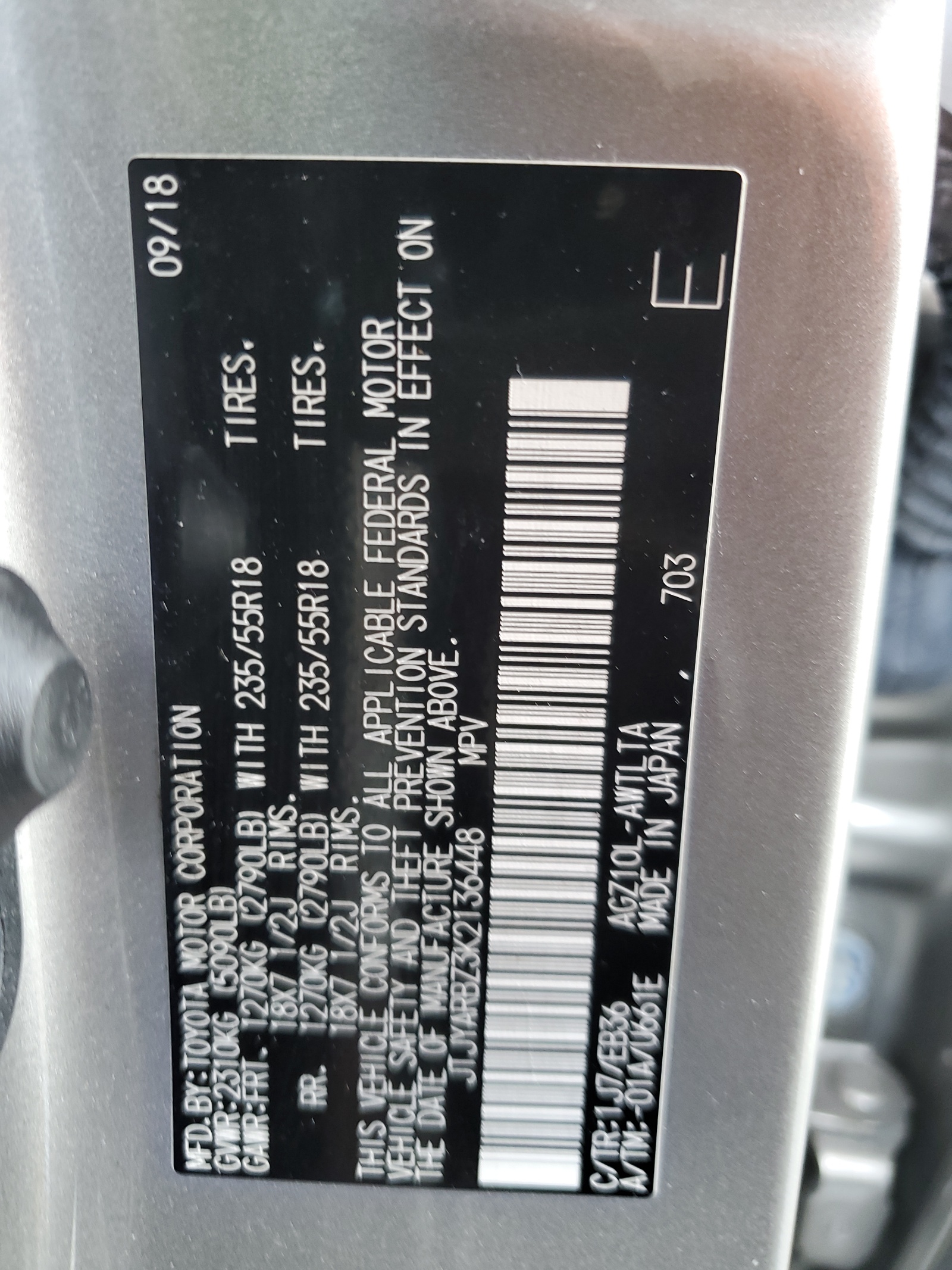 JTJYARBZ3K2136448 2019 Lexus Nx 300 Base