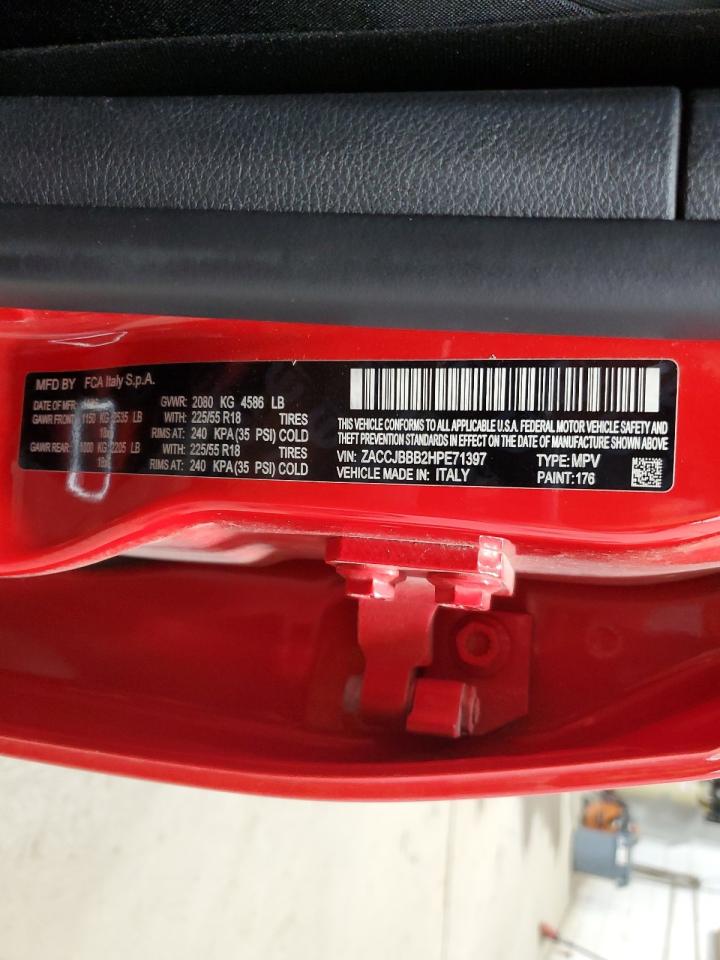 2017 Jeep Renegade Latitude VIN: ZACCJBBB2HPE71397 Lot: 63695204