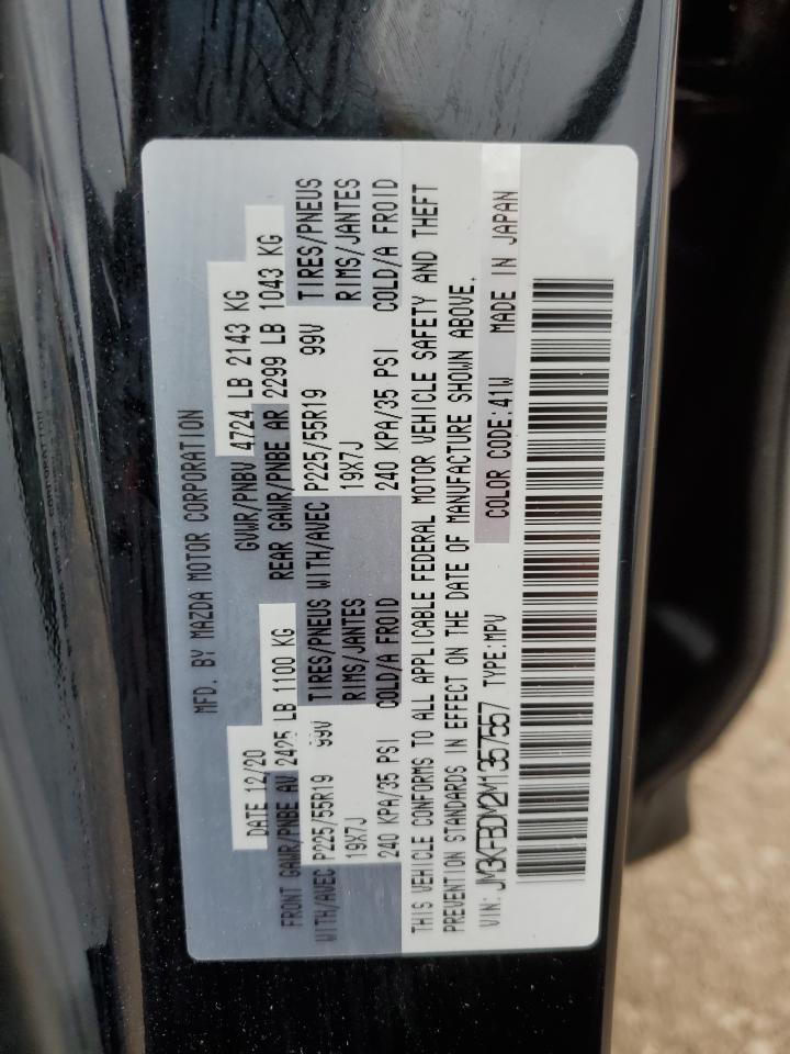 2021 Mazda Cx-5 Grand Touring VIN: JM3KFBDM2M1357557 Lot: 61058094