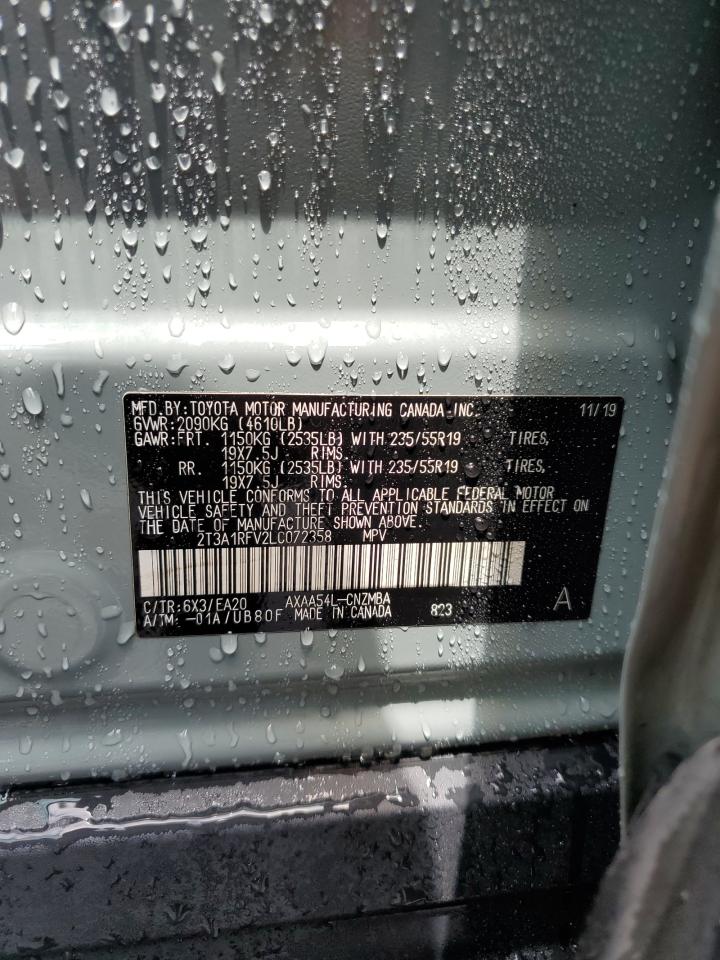 2020 Toyota Rav4 Xle Premium VIN: 2T3A1RFV2LC072358 Lot: 63529694