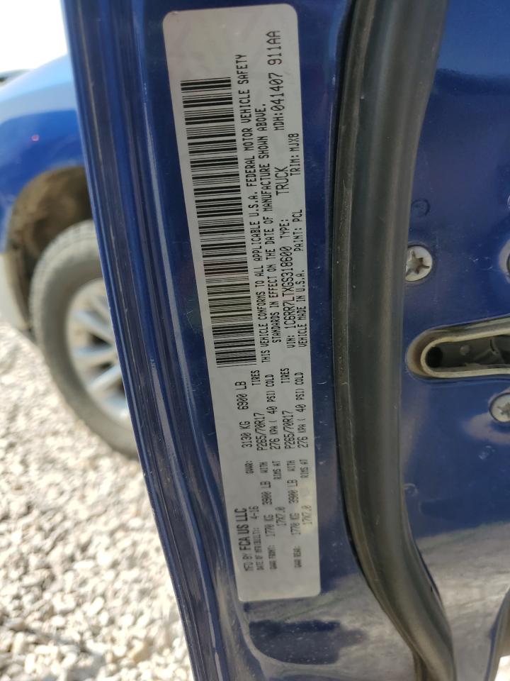 2016 Ram 1500 Slt VIN: 1C6RR7LTXGS318600 Lot: 63517324