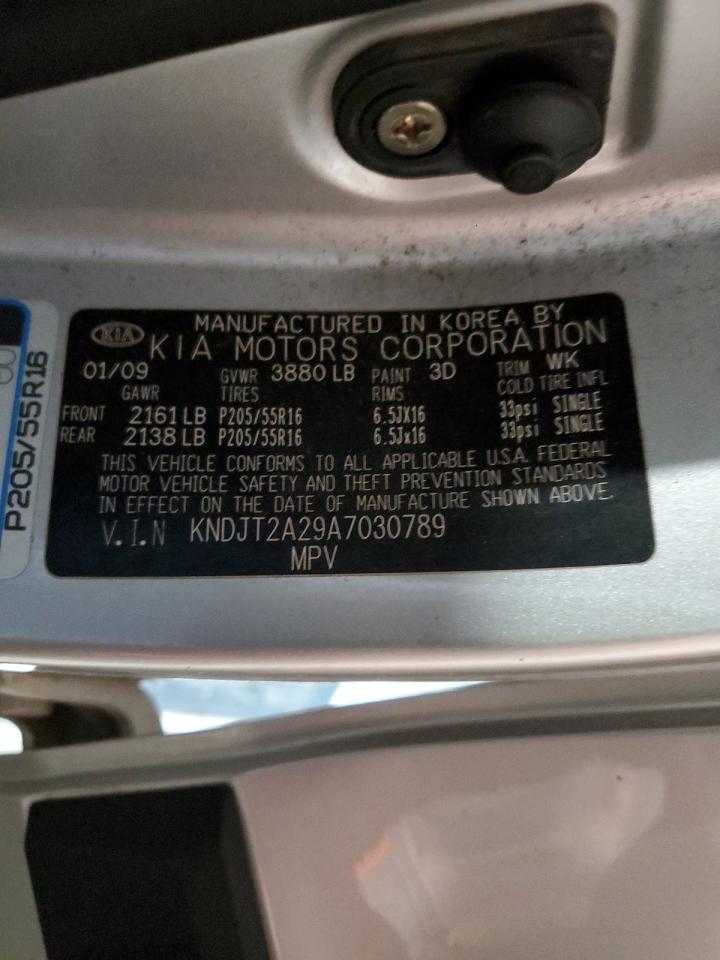 2010 Kia Soul + VIN: KNDJT2A29A7030789 Lot: 61054174