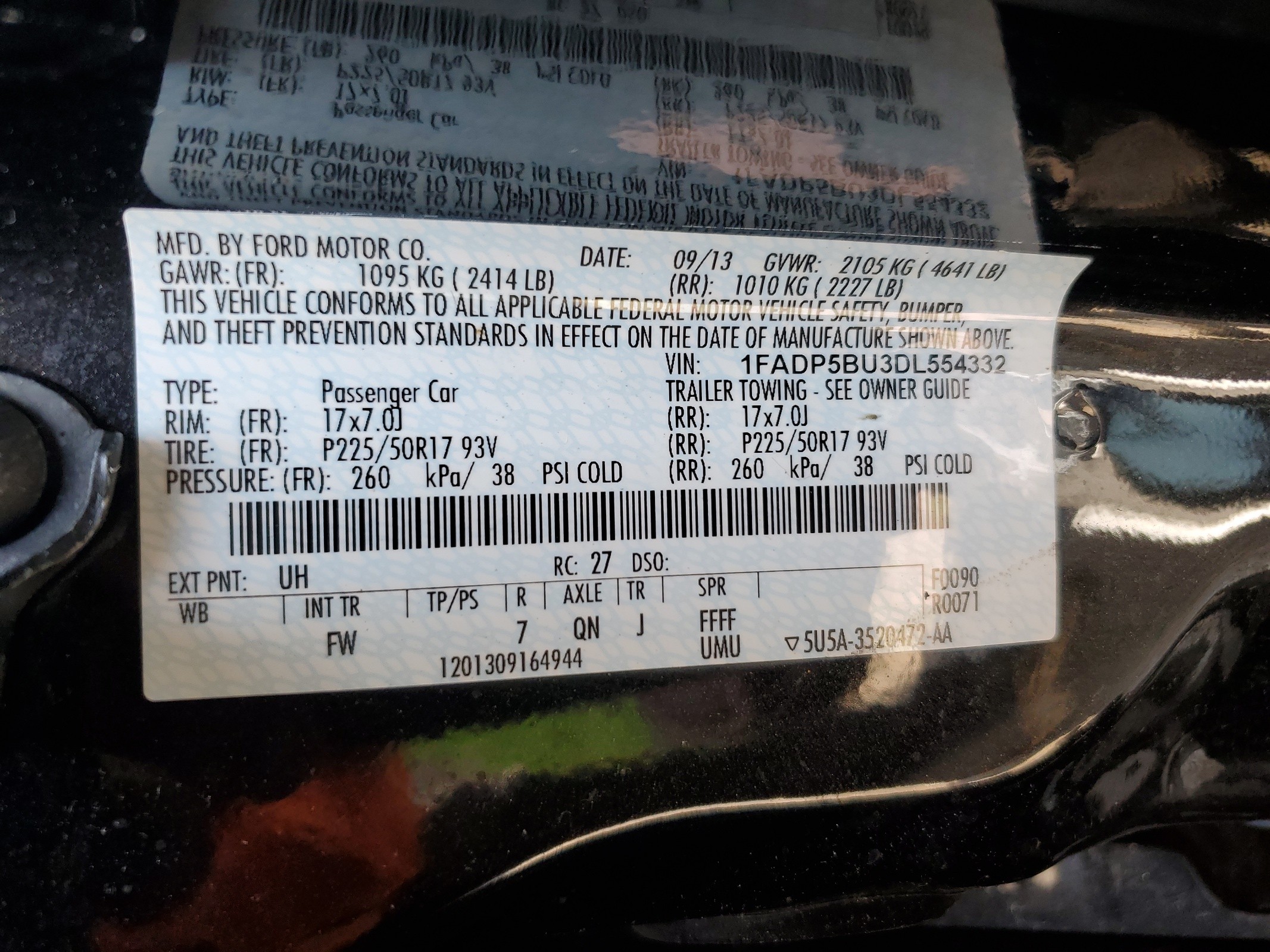 1FADP5BU3DL554332 2013 Ford C-Max Sel