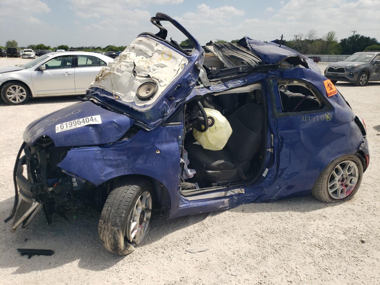 2013 Fiat 500 Pop VIN: 3C3CFFAR8DT747774 Lot: 61996404