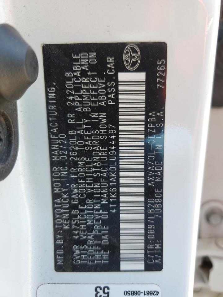 4T1K61AK0LU944497 2020 TOYOTA CAMRY - Image 14