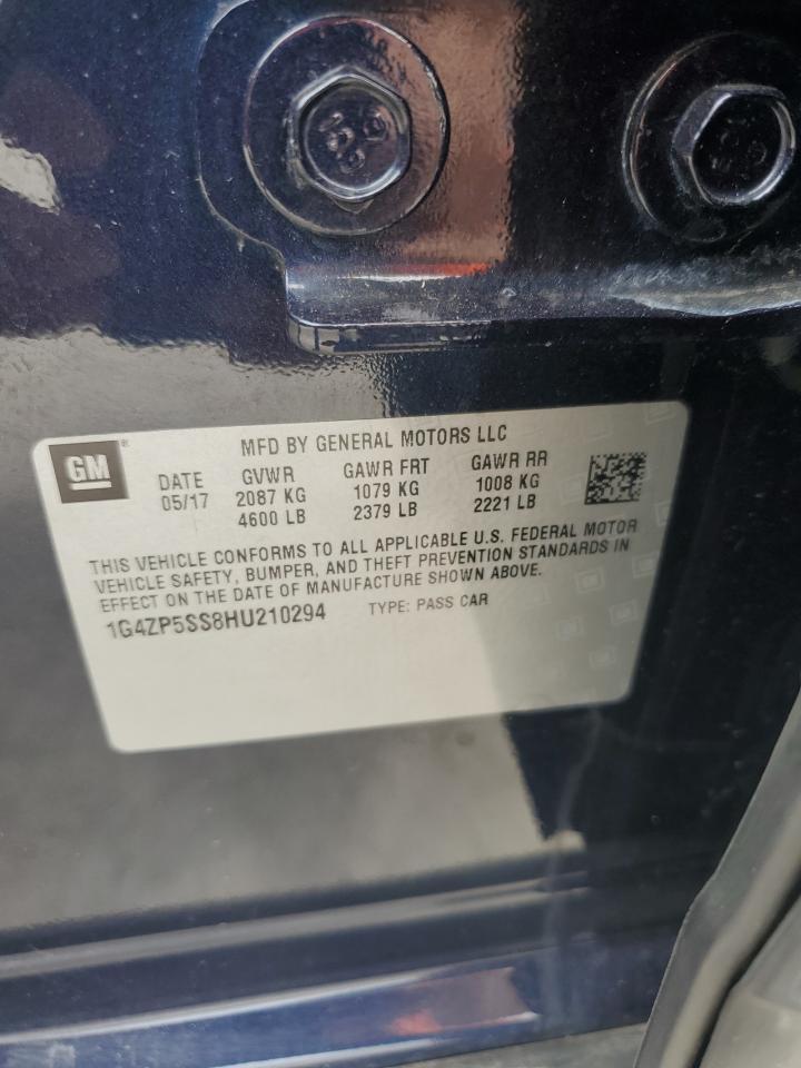 2017 Buick Lacrosse Essence VIN: 1G4ZP5SS8HU210294 Lot: 64539714