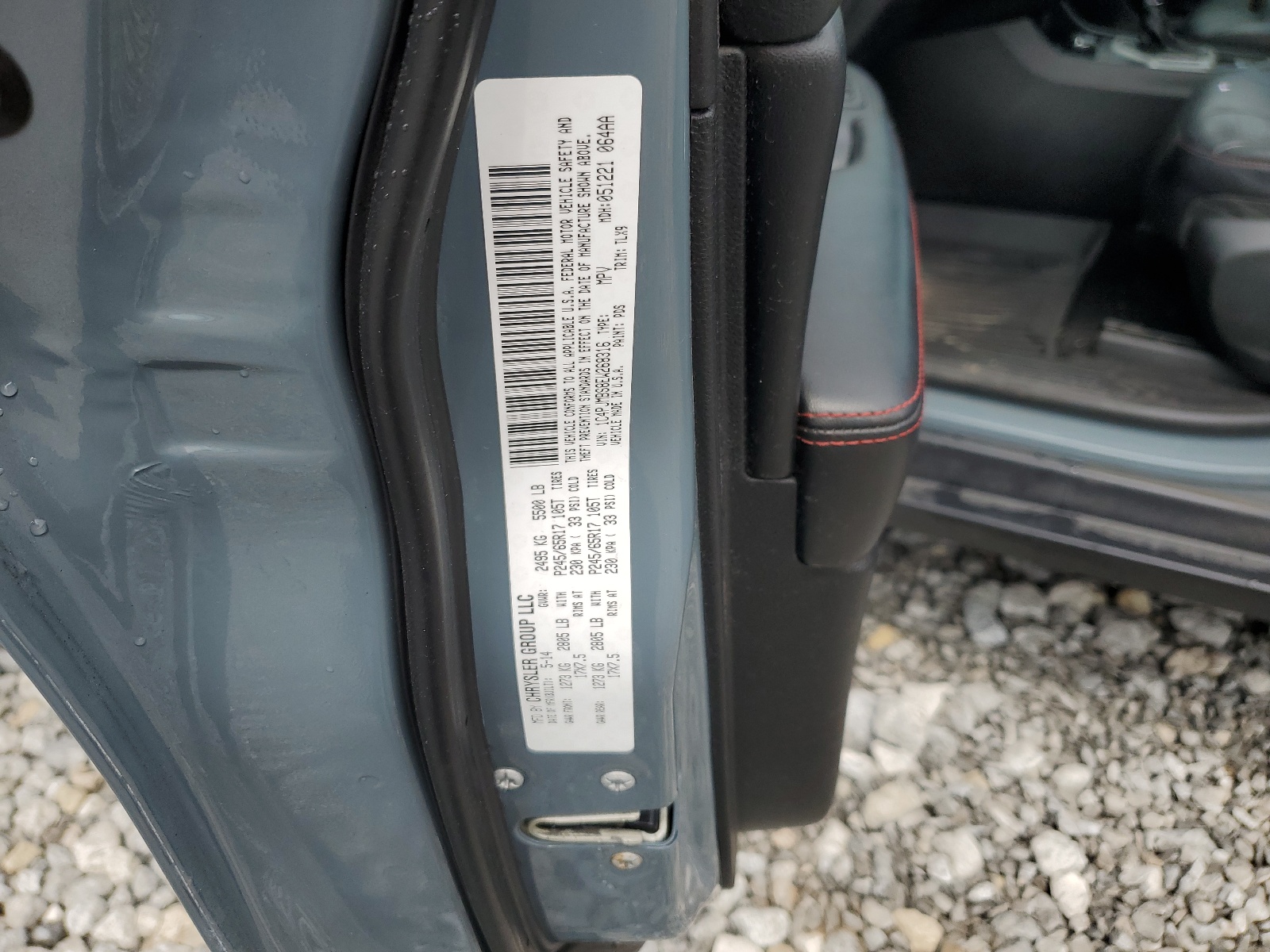 1C4PJMBS8EW268316 2014 Jeep Cherokee Trailhawk