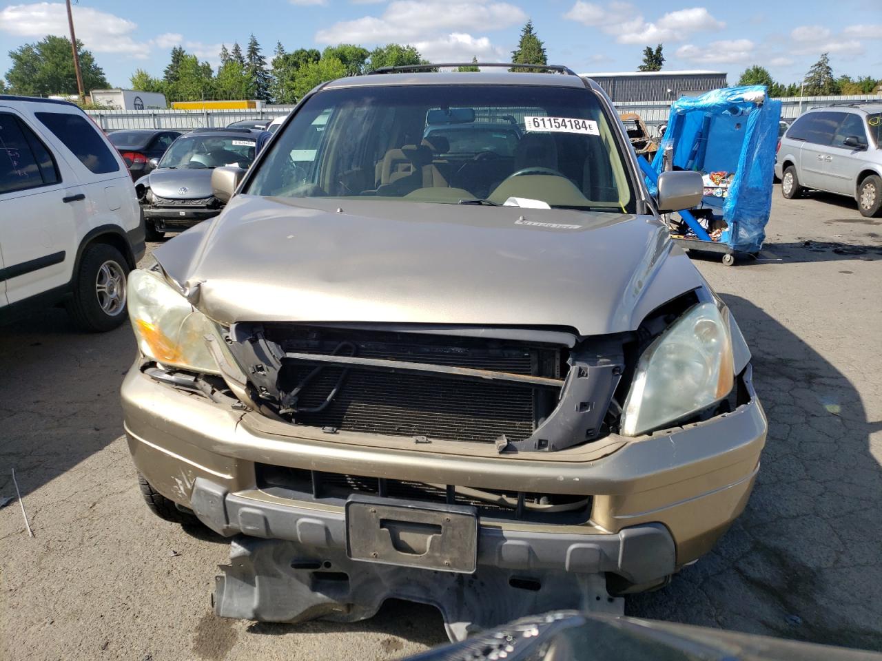 2005 Honda Pilot Ex VIN: 2HKYF18485H503686 Lot: 61154184