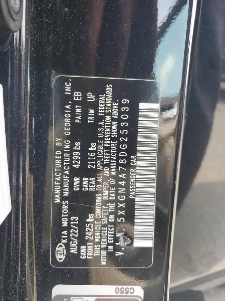 2013 Kia Optima Ex VIN: 5XXGN4A78DG253039 Lot: 64615324