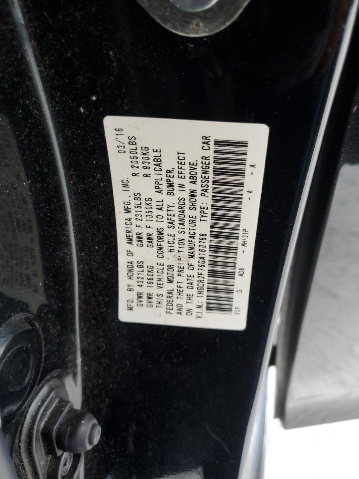 1HGCR2F79GA160788 2016 Honda Accord Ex