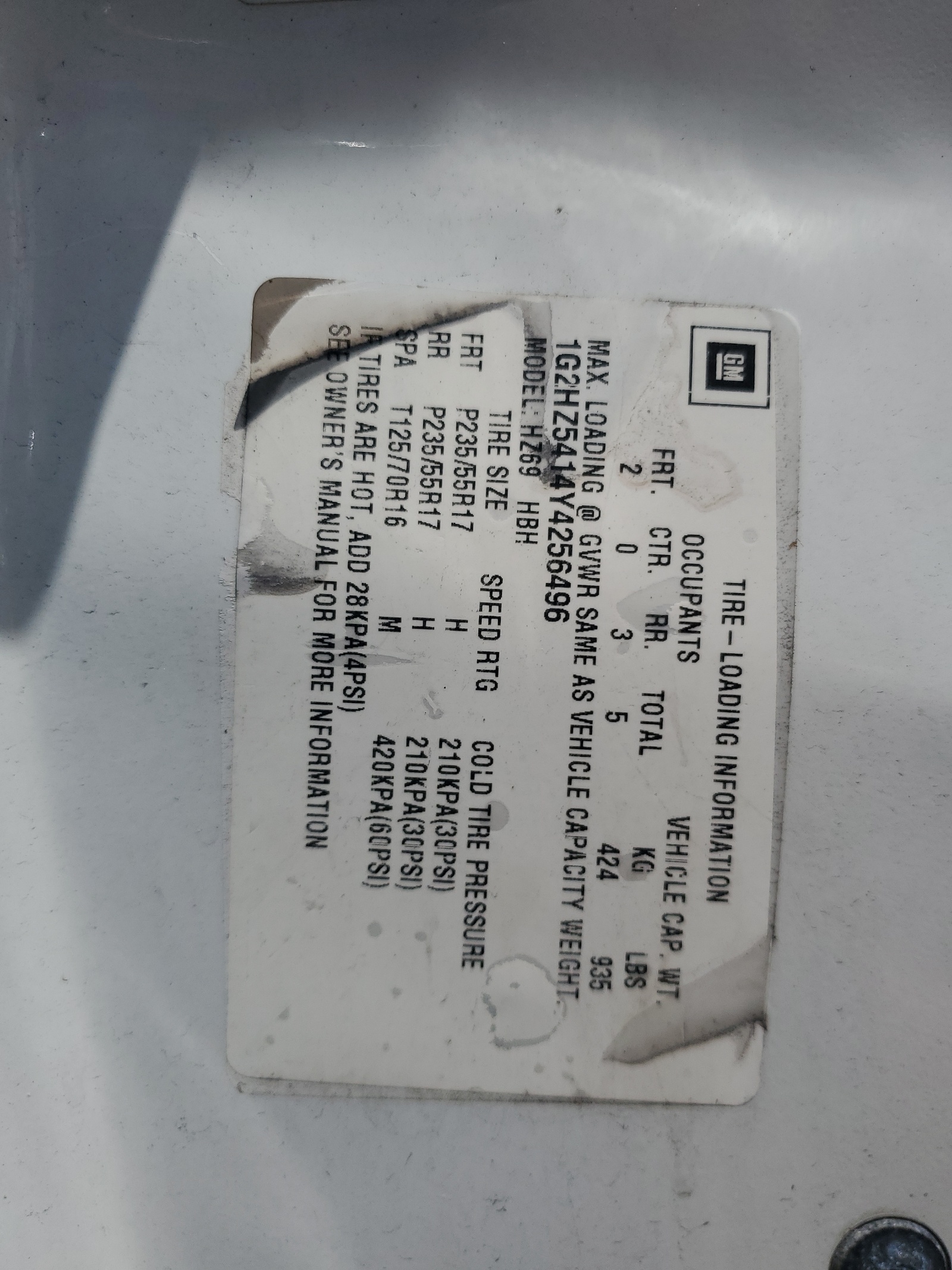 1G2HZ5414Y4256496 2000 Pontiac Bonneville Ssei