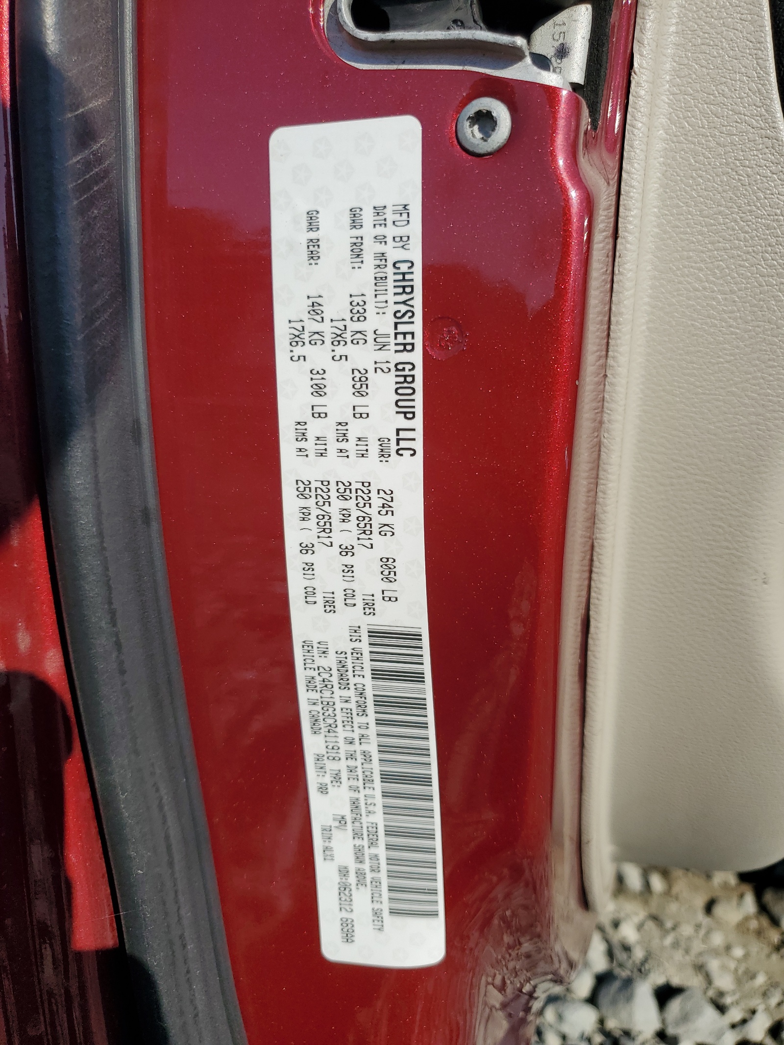 2C4RC1BG3CR411918 2012 Chrysler Town & Country Touring