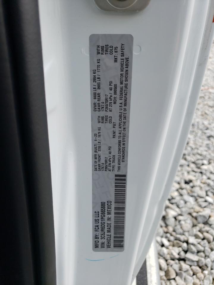 2023 Ram 1500 Classic Tradesman VIN: 3C6JR6DG1PG665880 Lot: 65004694