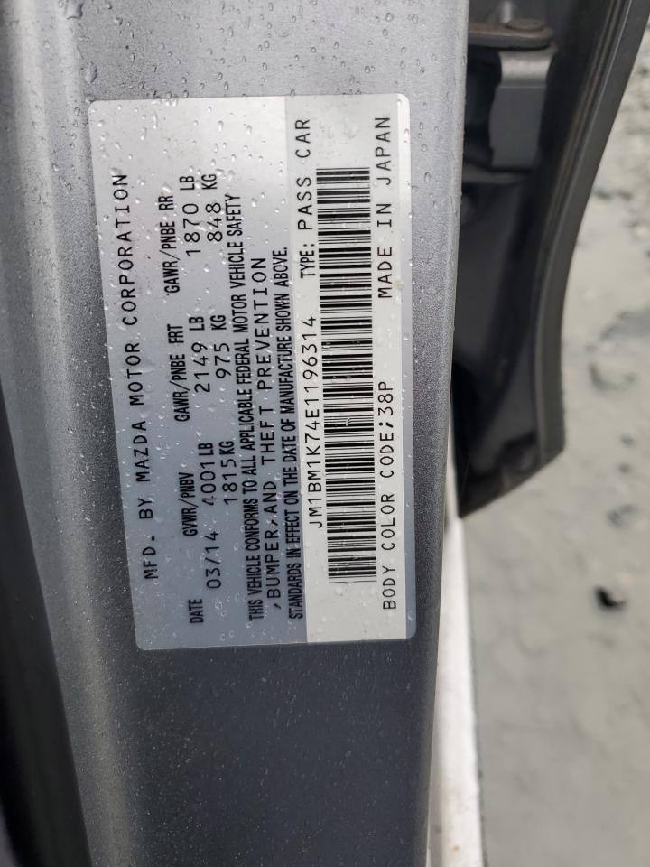 2014 Mazda 3 Sport VIN: JM1BM1K74E1196314 Lot: 61896274