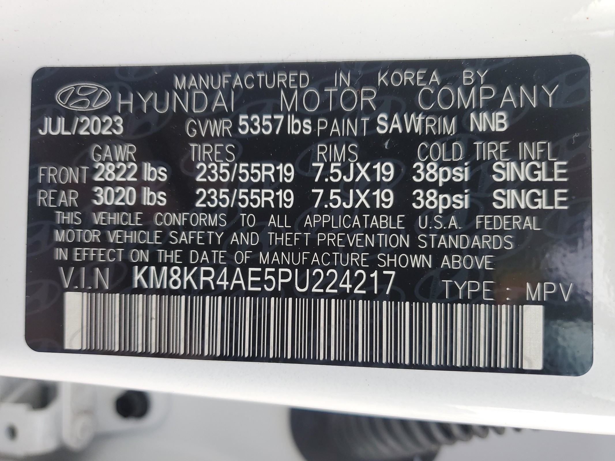 KM8KR4AE5PU224217 2023 Hyundai Ioniq 5 Limited