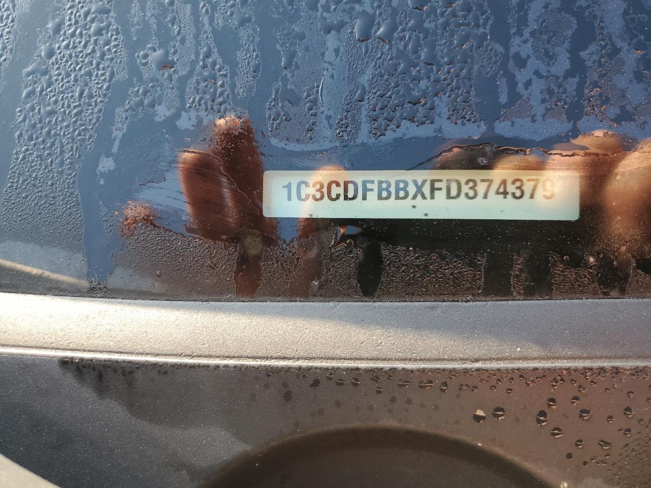 2015 Dodge Dart Sxt VIN: 1C3CDFBBXFD374379 Lot: 62810694