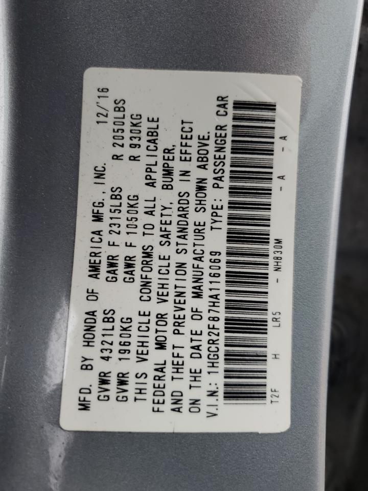 1HGCR2F87HA116069 2017 HONDA ACCORD - Image 14