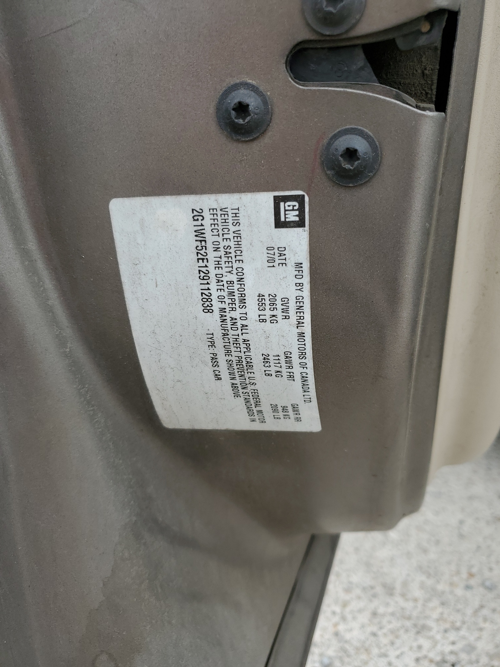 2G1WF52E129112838 2002 Chevrolet Impala