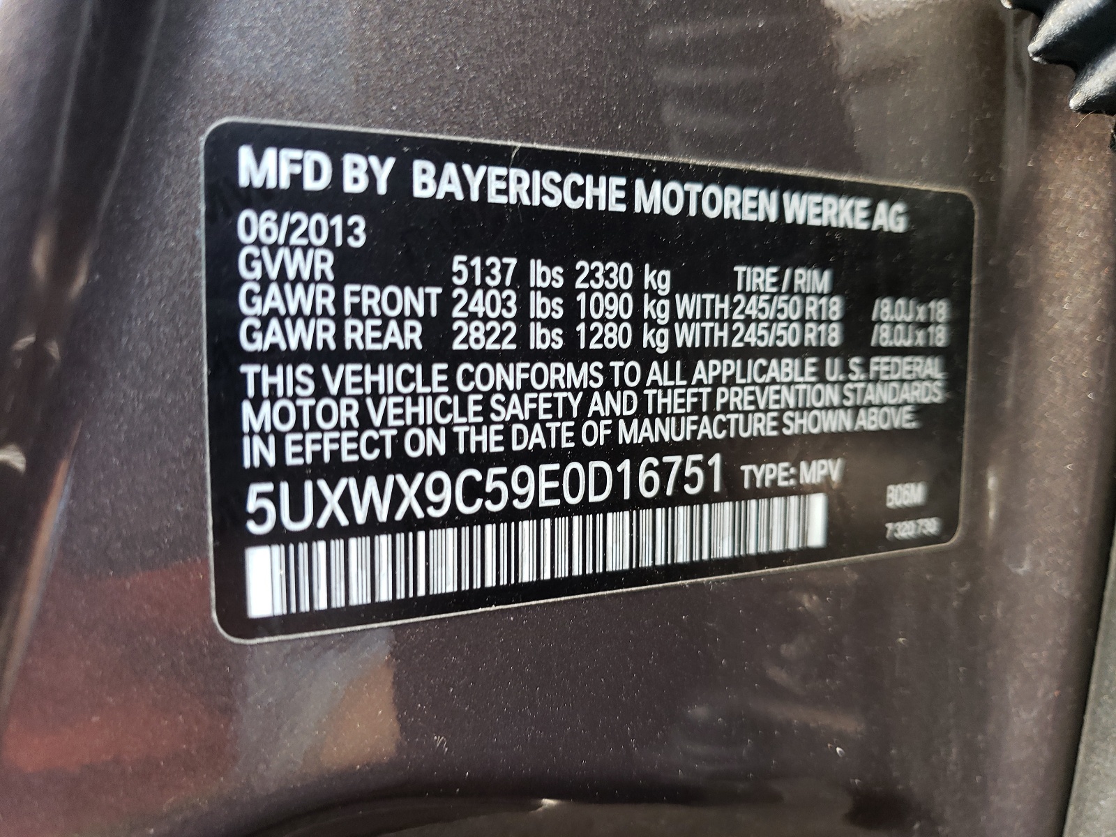 5UXWX9C59E0D16751 2014 BMW X3 xDrive28I