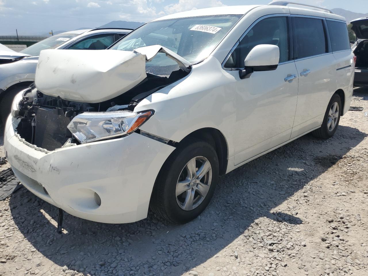 2016 Nissan Quest S VIN: JN8AE2KP7G9153707 Lot: 63606374