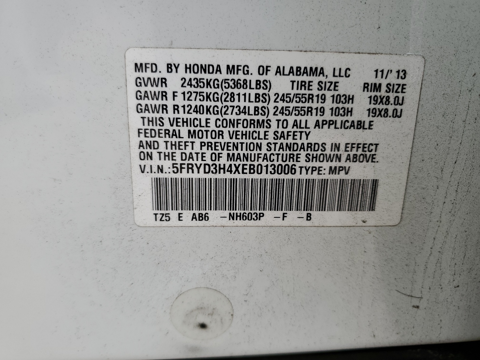 5FRYD3H4XEB013006 2014 Acura Mdx Technology