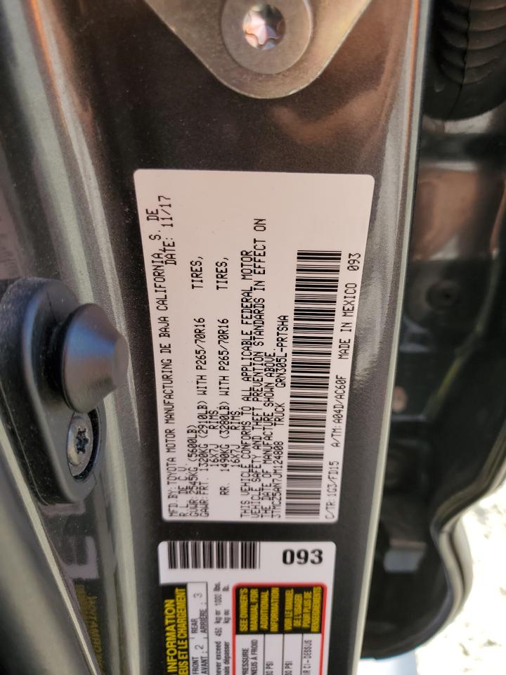 2018 Toyota Tacoma Double Cab VIN: 3TMCZ5AN7JM124808 Lot: 63213644