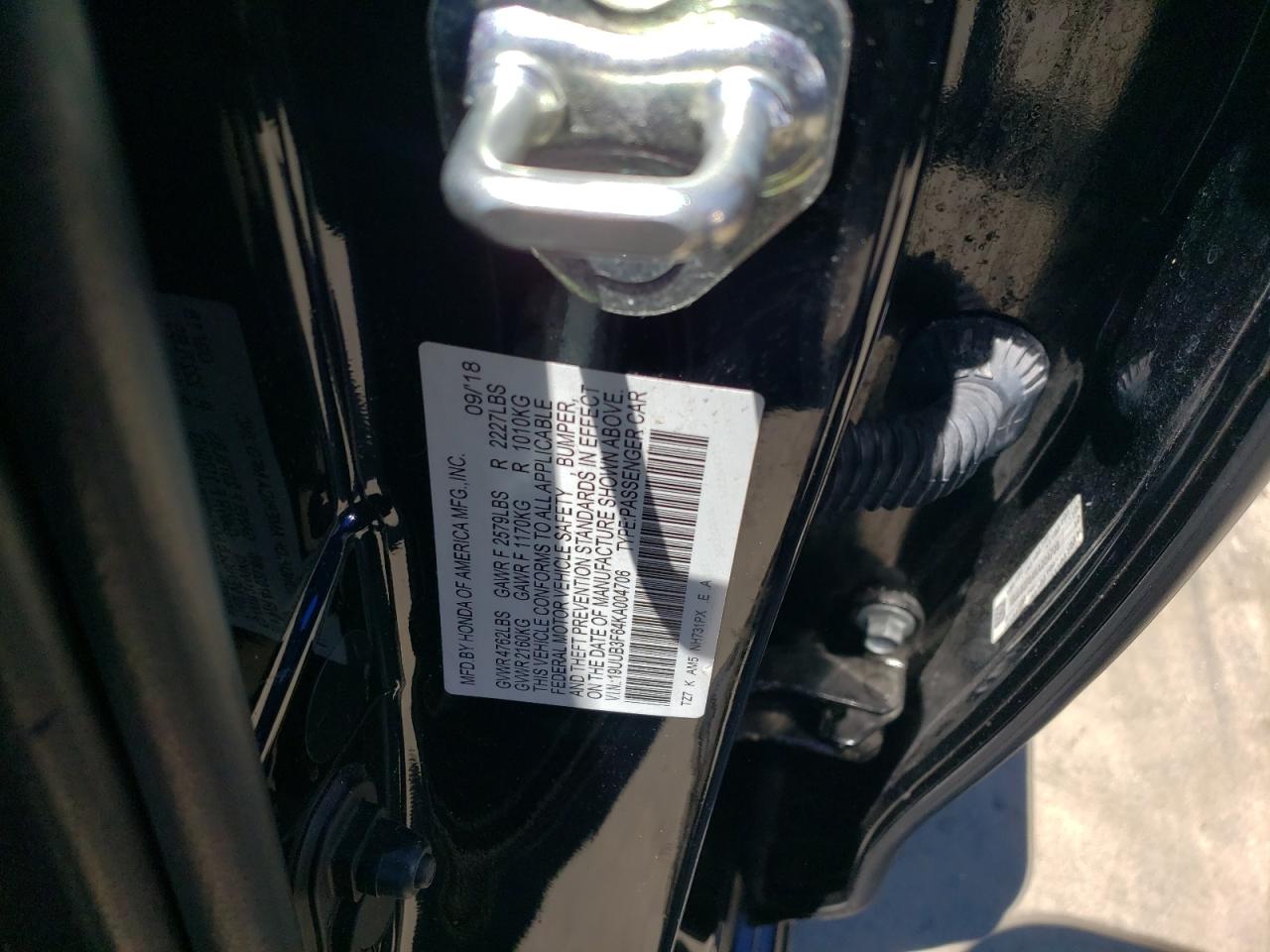 2019 Acura Tlx Technology VIN: 19UUB3F64KA004706 Lot: 63844384