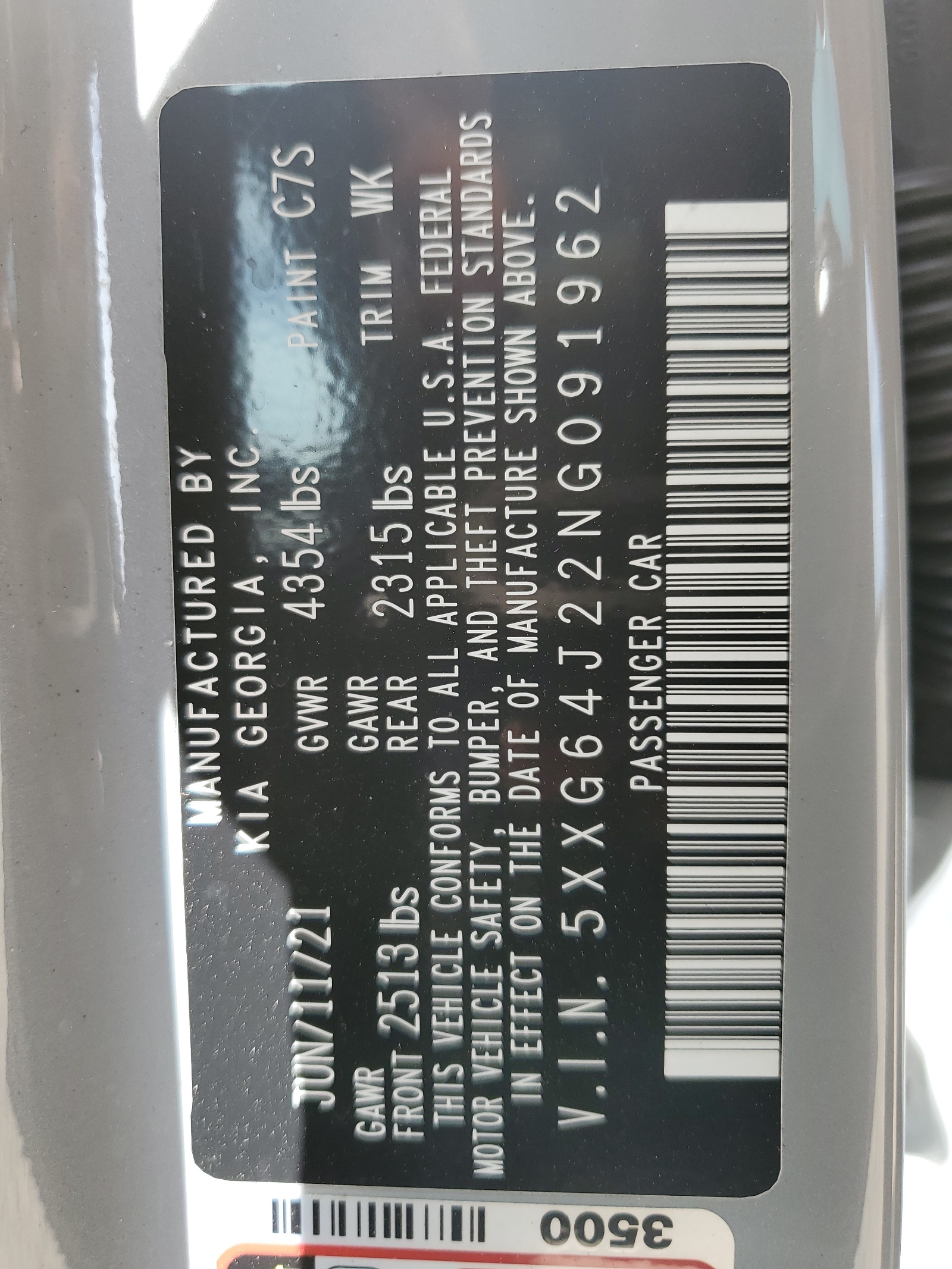 5XXG64J22NG091962 2022 Kia K5 Gt Line