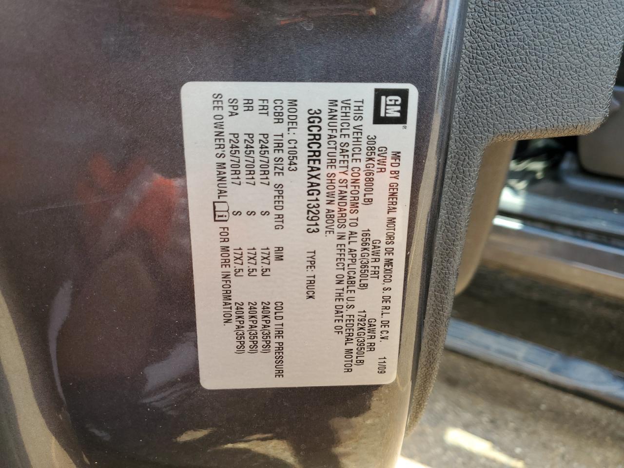 2010 Chevrolet Silverado C1500 Ls VIN: 3GCRCREAXAG132913 Lot: 64856764