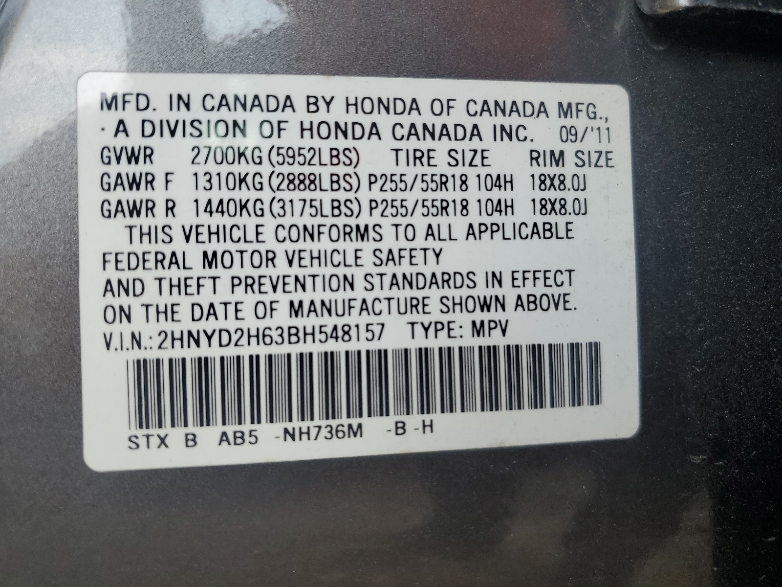 2HNYD2H63BH548157 2011 Acura Mdx Technology