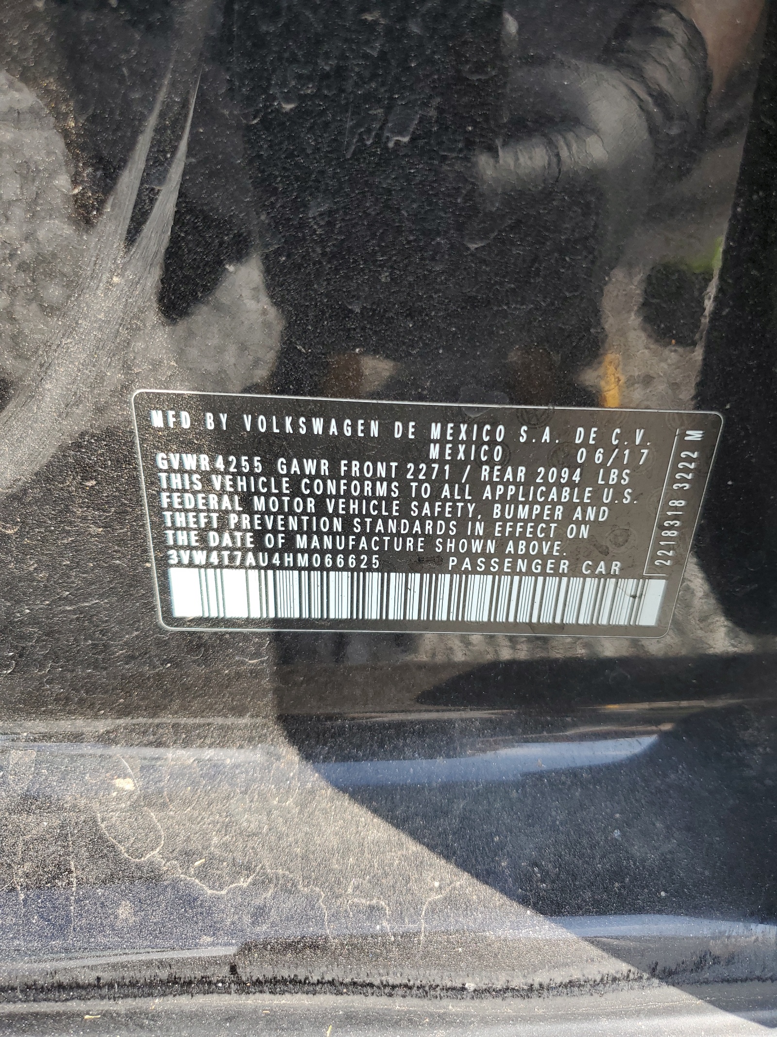 3VW4T7AU4HM066625 2017 Volkswagen Gti S