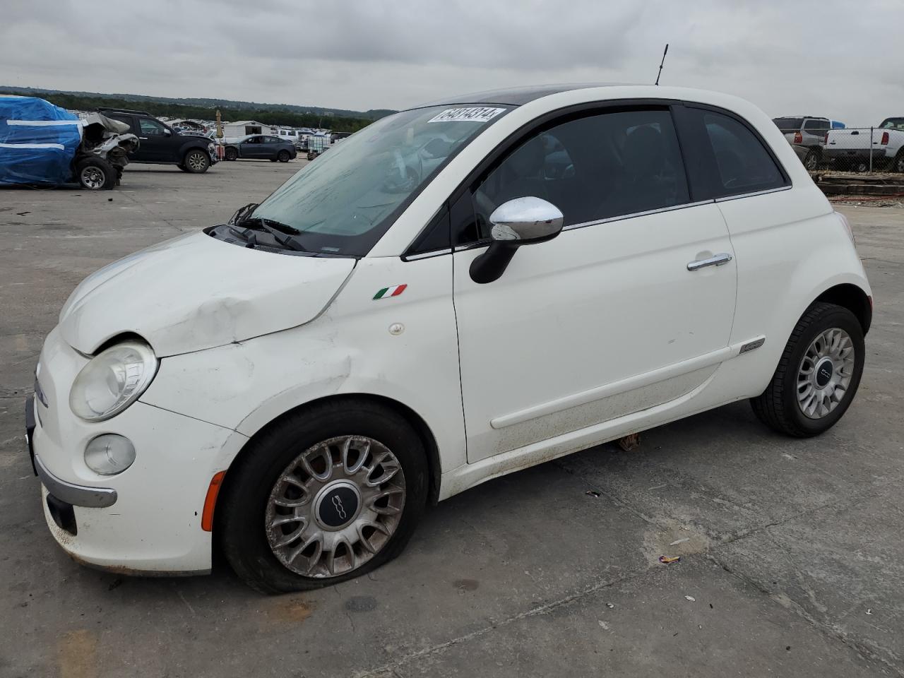 2013 Fiat 500 Lounge VIN: 3C3CFFCR4DT747512 Lot: 64814314