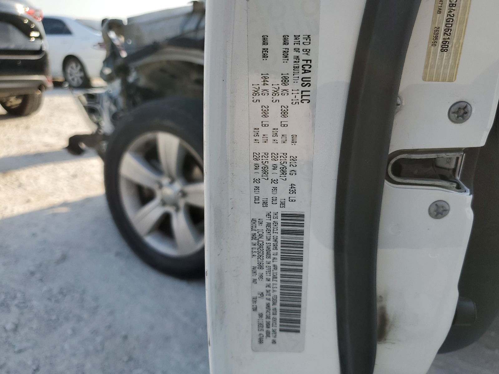 1C4NJCBA2GD621608 2016 Jeep Compass Sport