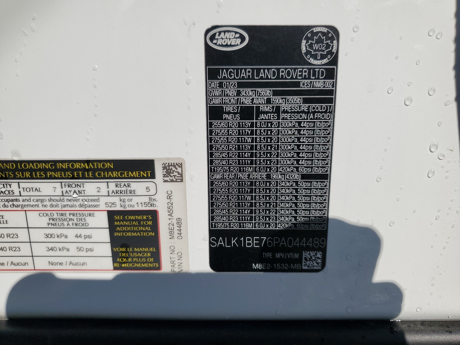 SALK1BE76PA044489 2023 Land Rover Range Rover Autobiography