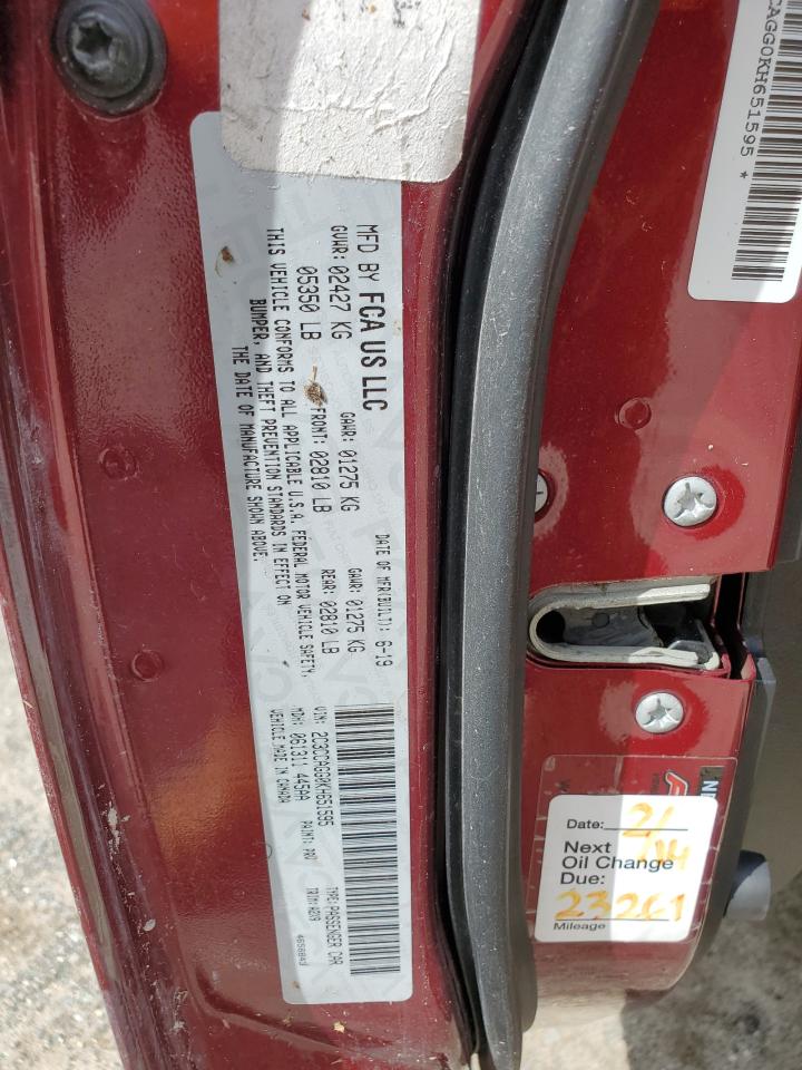 2019 Chrysler 300 S VIN: 2C3CCAGG0KH651595 Lot: 61482384